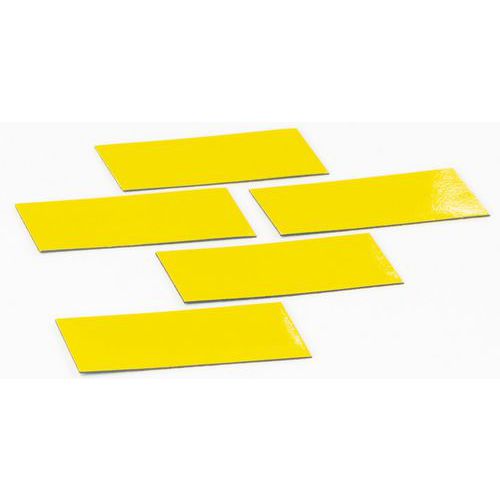 Set med fem gula rektanglar – Smit Visual