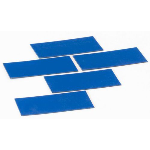 Set med fem blå rektanglar – Smit Visual