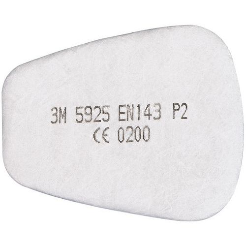 Filter till 3 M Halvmask 6200 och Helmask 6800 + 7907S, 8-20 st