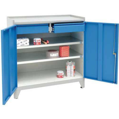 Verktygsskåp på fot 2 lådor 915 x 1000 x 500