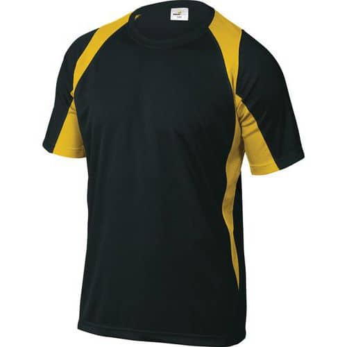 T-shirt Bali tvåfärgad svart-gul