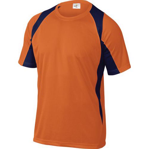T-shirt Bali tvåfärgad orange-blå