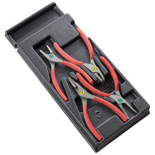 Modul 4 tänger för Circlips® raka och böjda spetsar Modul 4 tänger för Circlips® raka och böjda spetsar