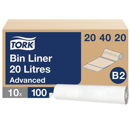 Sanitetspåse 20 L till Tork Mini-Bin B2 10x100-pack