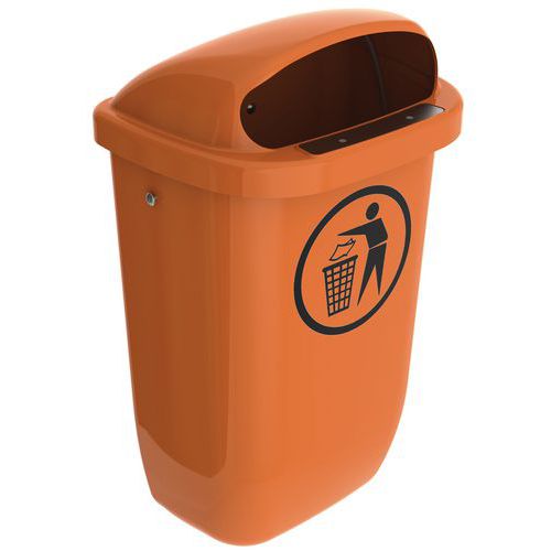 Papperskorg för utomhusbruk 50 l
