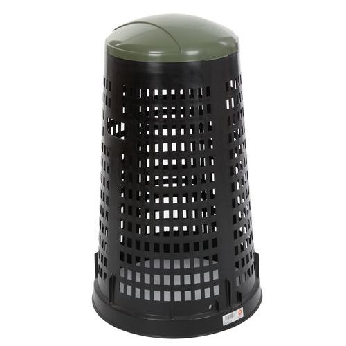 Ruff perforerad rund plastkorg - 110 l - Vepabins