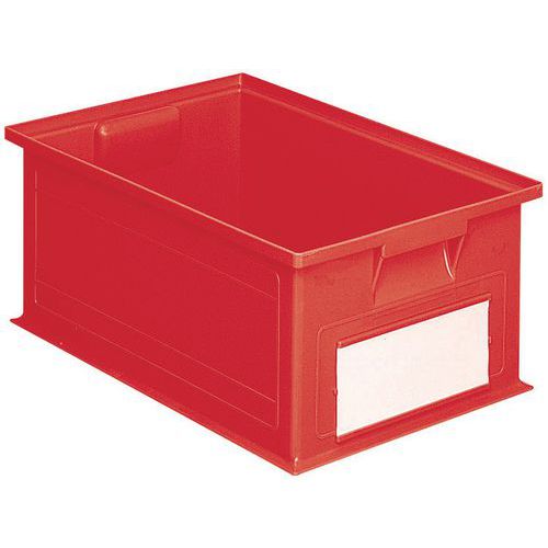 Stapelbar behållare – röd – längd 200 till 630 mm – 3,6 till 85 l