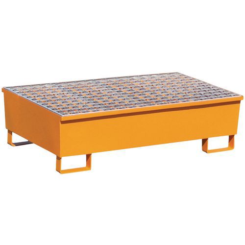 Miljöskyddspall Manutan för 1-2 fat