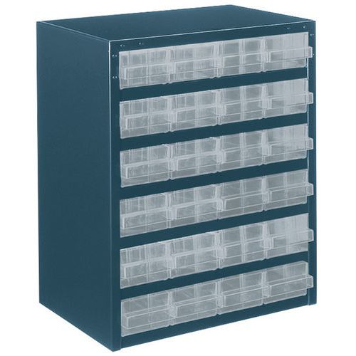 Förvaringsskåp för små delar 250-serien – 24 lådor