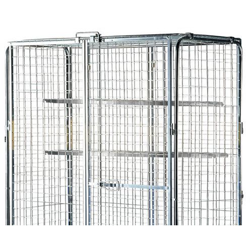 Halv gallerhylla för säker rullcontainer kapacitet 720 kg Halv gallerhylla för säker rullcontainer kapacitet 720 kg