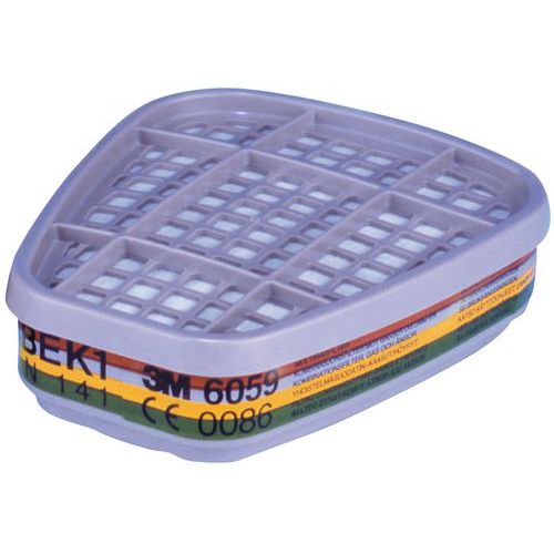 Filter till 3 M Halvmask 6200 och Helmask 6800 + 7907S, 8-20 st