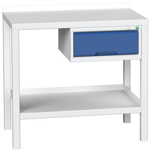 Arbetsbänk Verso 1000x600x910mm ståltopp - Bott
