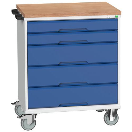 Verkstadsvagn Verso multiplatta med lådor 800x550x980mm - Bott
