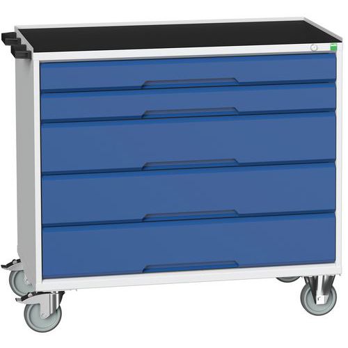 Verkstadsvagn Verso skiva med 3 kanter och lådor 1050x550x965mm - Bott