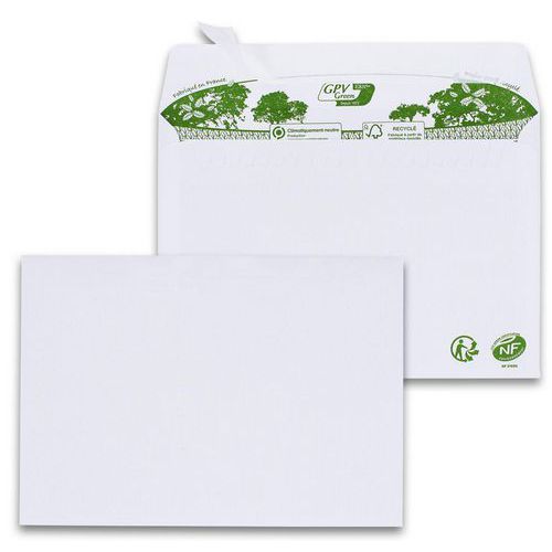 Vitt kuvert ERA Pure 80 g/m² - Förpackning med 200 - GPV Vitt kuvert ERA Pure 80 g/m² - Förpackning med 200 - GPV