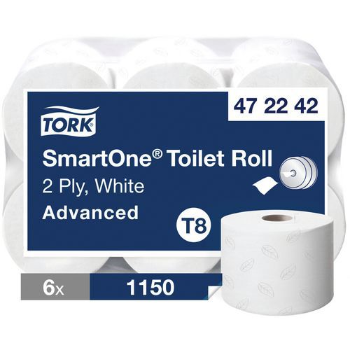 Tork Advanced SmartOne toalettpapper – rulle – T8