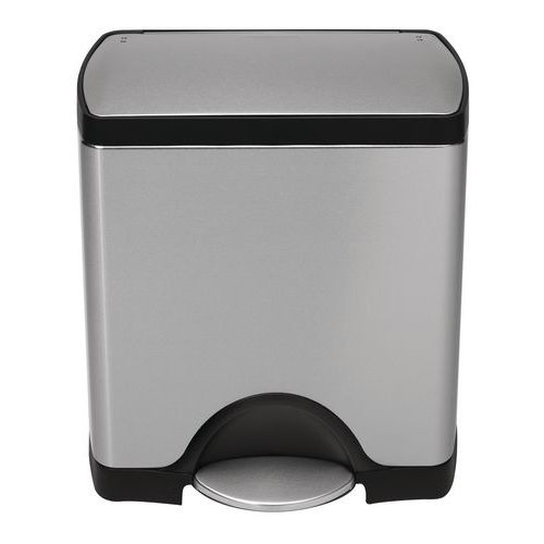 Papperskorg i stål med pedal 38-50 L