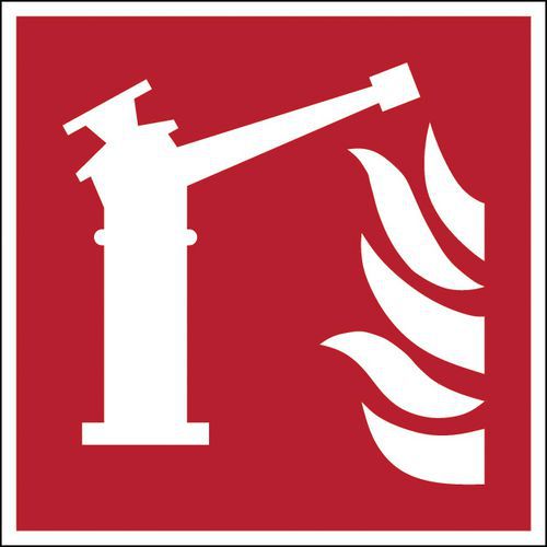Brandsäkerhetsskylt – brandvakt – styv