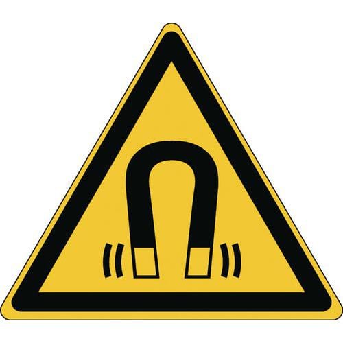 Varningsskylt – radioaktivt material – styv