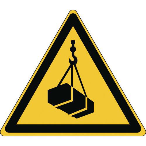 Varningsskylt – högt placerad last – styv