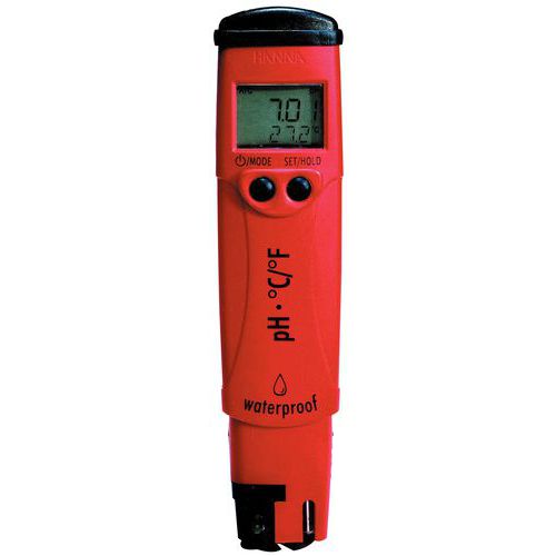 Vattentät pH-testare med kompensation och temperaturdisplay pHep 4