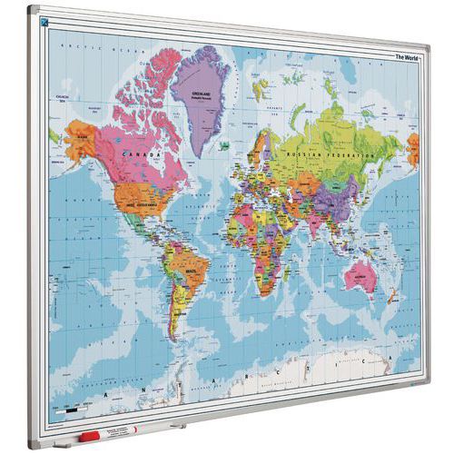 Magnetisk världskarta 90 x 120 cm Magnetisk världskarta 90 x 120 cm