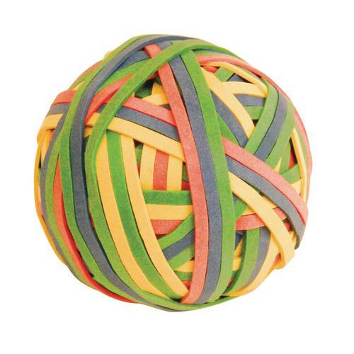 Boll med 200 gummiband – blandade färger