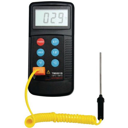 Digital termometer med trådburen sensor - Manutan Expert