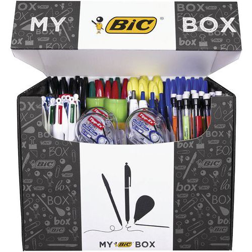 Box med 124 skriv- och korrekturprodukter My box Bic Box med 124 skriv- och korrekturprodukter My box Bic