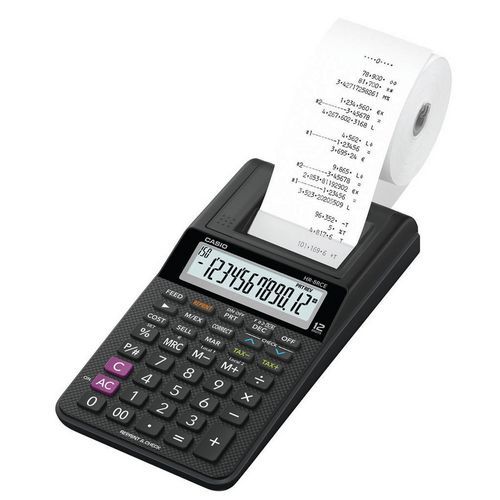 Miniräknare med skrivare - HR-8 RCE LCD 12 siffror - Casio
