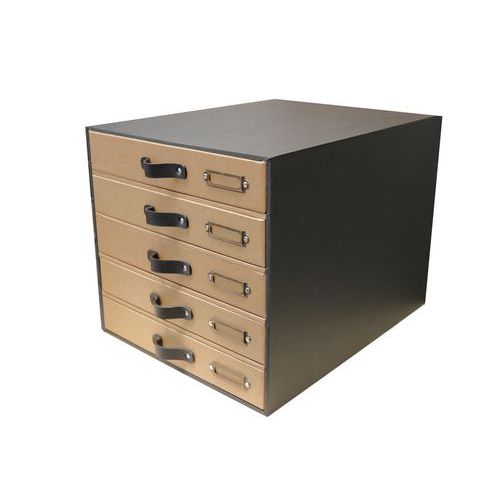 Arkivmodul 5 lådor A4+ Savana kraft - Oxford