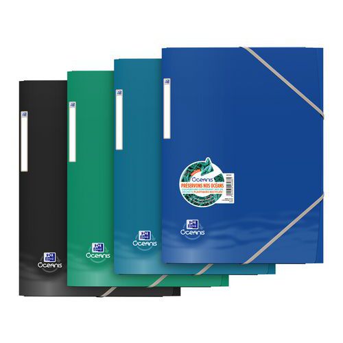 Elastisk mapp Oxford Oceanis A4 blandade färger - Oxford