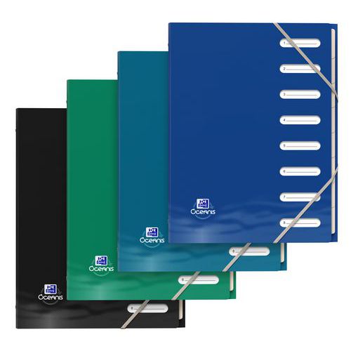 Sorteringsmapp Oxford Oceanis A4 8p pp opak blandade färger - Oxford Sorteringsmapp Oxford Oceanis A4 8p pp opak blandade färger - Oxford