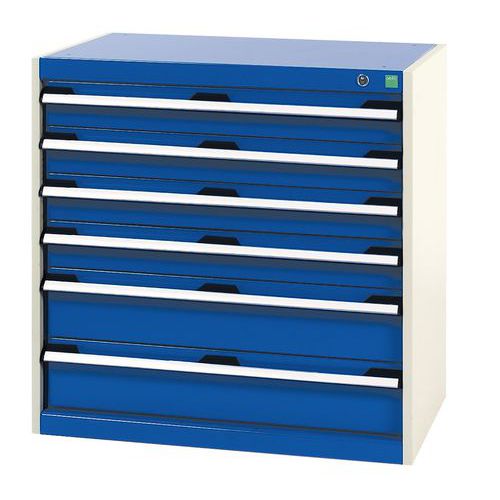 Verkstadsskåp med lådor Bott SL-85 - höjd 80 cm