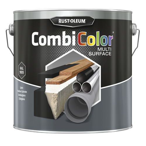 Färg för alla ytor svart sidenmatt - 0,75 L och 2,5 L - Rust-Oleum Färg för alla ytor svart sidenmatt - 0,75 L och 2,5 L - Rust-Oleum