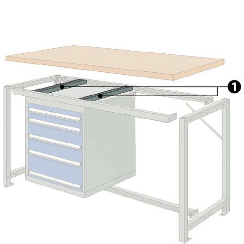 Set med tvärbalkar Cubio