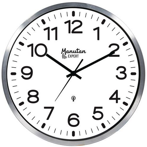 Radiostyrd analog väggklocka Ø 30 cm - Manutan Expert