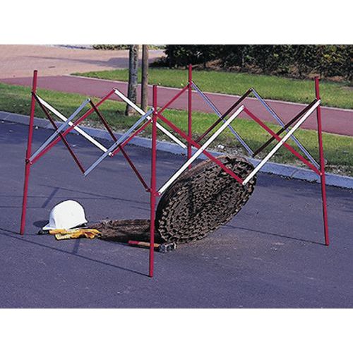 Utbyggbar avspärrningsgrind fyrkantig - Mottez