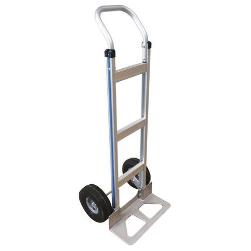 Magasinkärra i aluminium – Halvpneumatiska hjul – Kapacitet 150 kg Magasinkärra i aluminium – Halvpneumatiska hjul – Kapacitet 150 kg