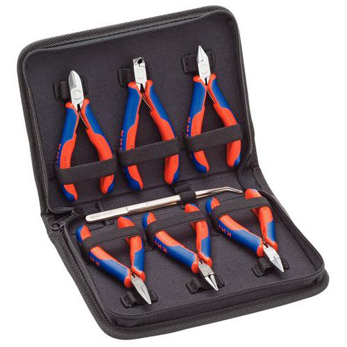 Tångsats elektronik - 7 delar - Knipex Tångsats elektronik - 7 delar - Knipex