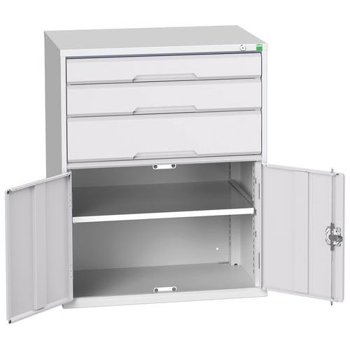 Skåp med lådor Verso – 1000mm – 3 lådor – Bott