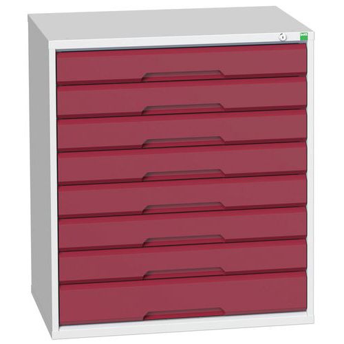 Skåp med lådor Verso – 900mm – 8 lådor – Bott