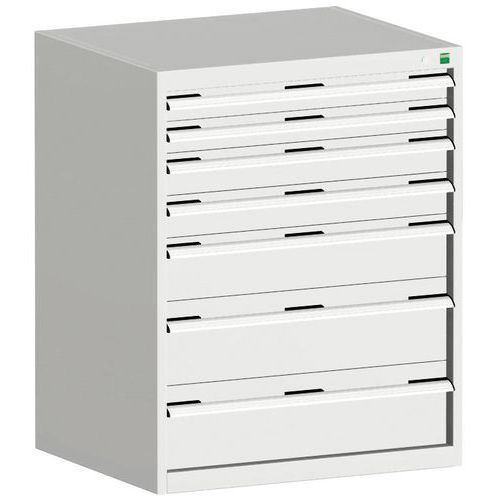 Skåp med lådor Cubio – 1200x800x650 mm – Bott