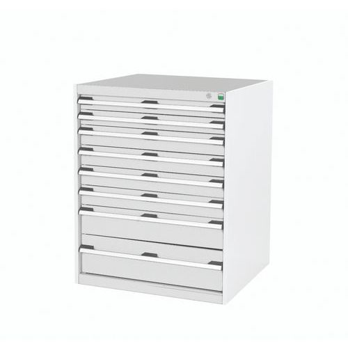 Verkstadsskåp med lådor cubio SL-8710-8.3 – Bott