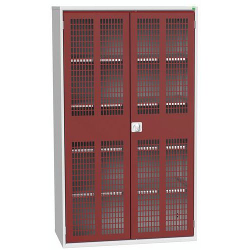 Skåp med ventilerade slagdörrar 1300x550x2000mm – Bott