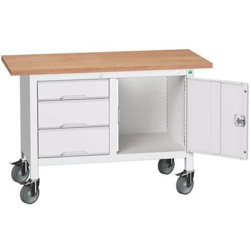 Arbetsbänk mobil Verso 1250x600 M4 – Bott