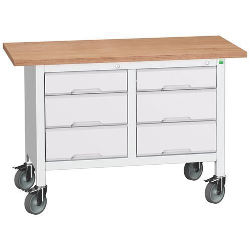 Arbetsbänk mobil Verso 1250x600 M5 – Bott