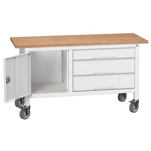 Arbetsbänk mobil Verso 1500x600 M14 – Bott
