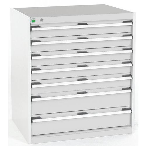 Skåp med 7 lådor SL-869-7.4 för tung last – Bott