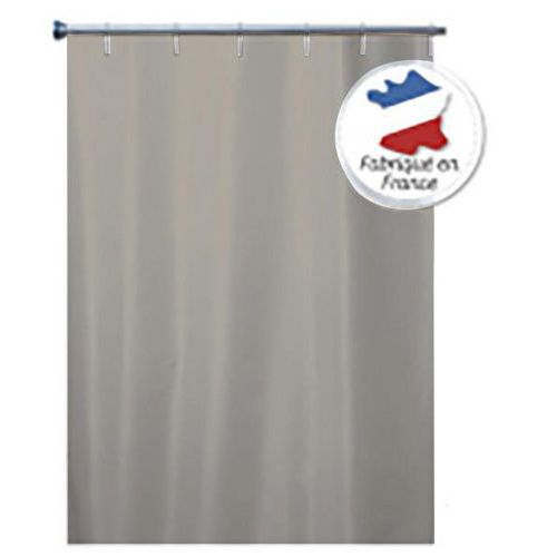 Enfärgat duschdraperi polyester med ringar - Beige - Arvix Enfärgat duschdraperi polyester med ringar - Beige - Arvix